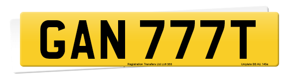 Registration number GAN 777T
